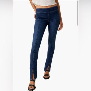 Free People Double Dutch Front Slit Skinny Jeans NWT size XS
